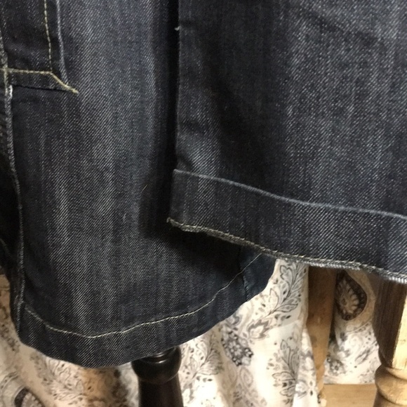 Baccini - Long pea coat inspired jean jacket - Picture 7 of 9